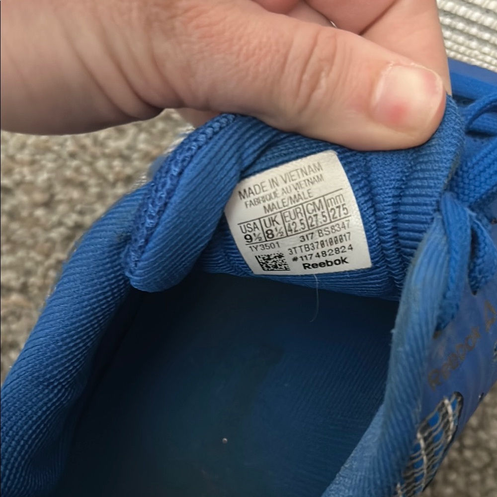 Reebok Blue and Gray Athletic Shoes - Picture 5 of 6